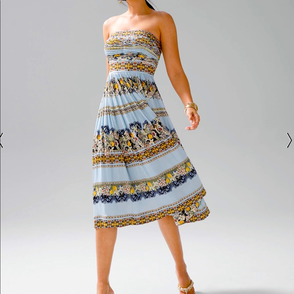 WHBM Italian Blue Dress